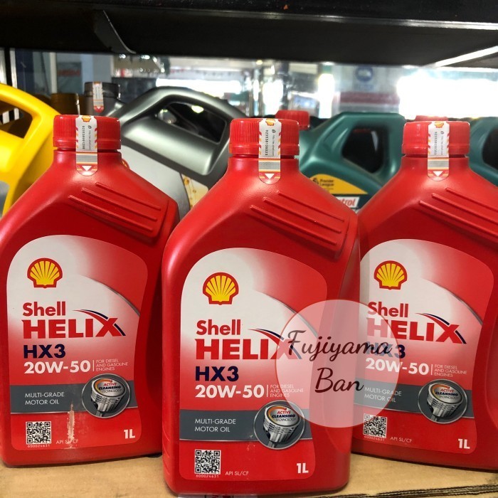 Oli Mesin Shell Helix HX 3 20W 50 Bisa Untuk Bensin & Diesel (4 Liter)