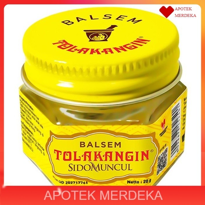 Balsem Tolak Angin Sido Muncul 20 Gram POT KACA / Balsem Tolak Angin Meredakan Gejala Masuk Angin, M