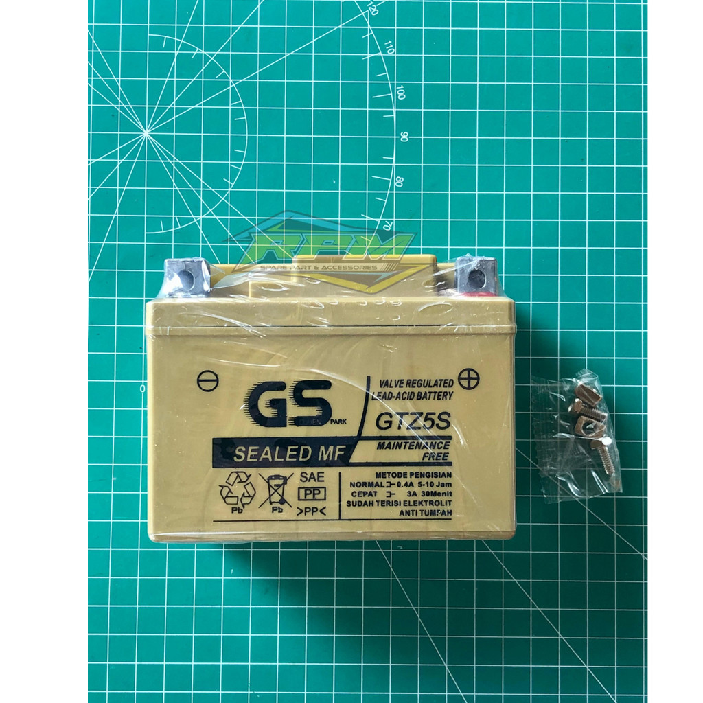 ACCU MOTOR BEBEK MATIC GOLDEN SPARK GS AKI MOTOR HONDA BEAT VARIO 110 SCOOPY SUPRA X 125 REVO SPACY 