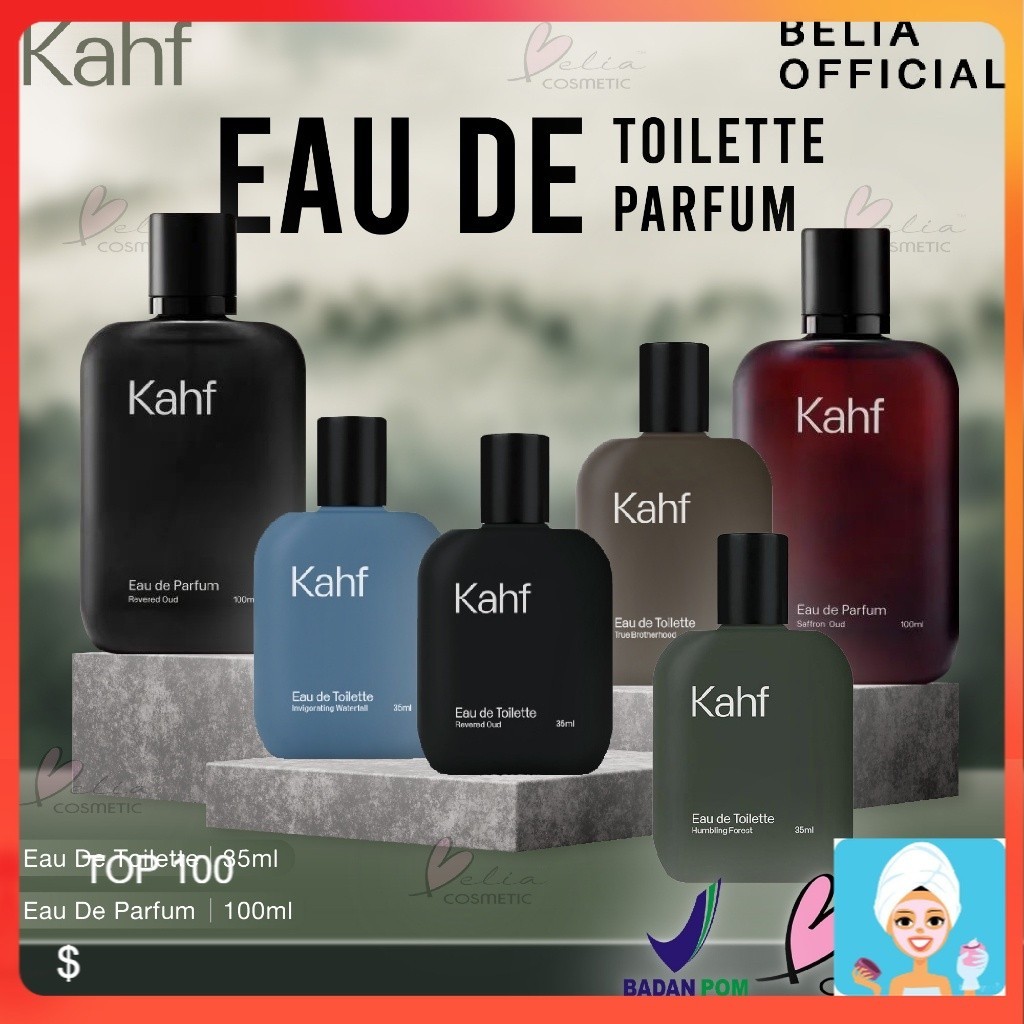 [ML] KAHF EAU DE TOILETTE & EAU DE PARFUM | PARFUM LAKI-LAKI | REVERED OUD | TRUE KAHF EAU DE TOILET