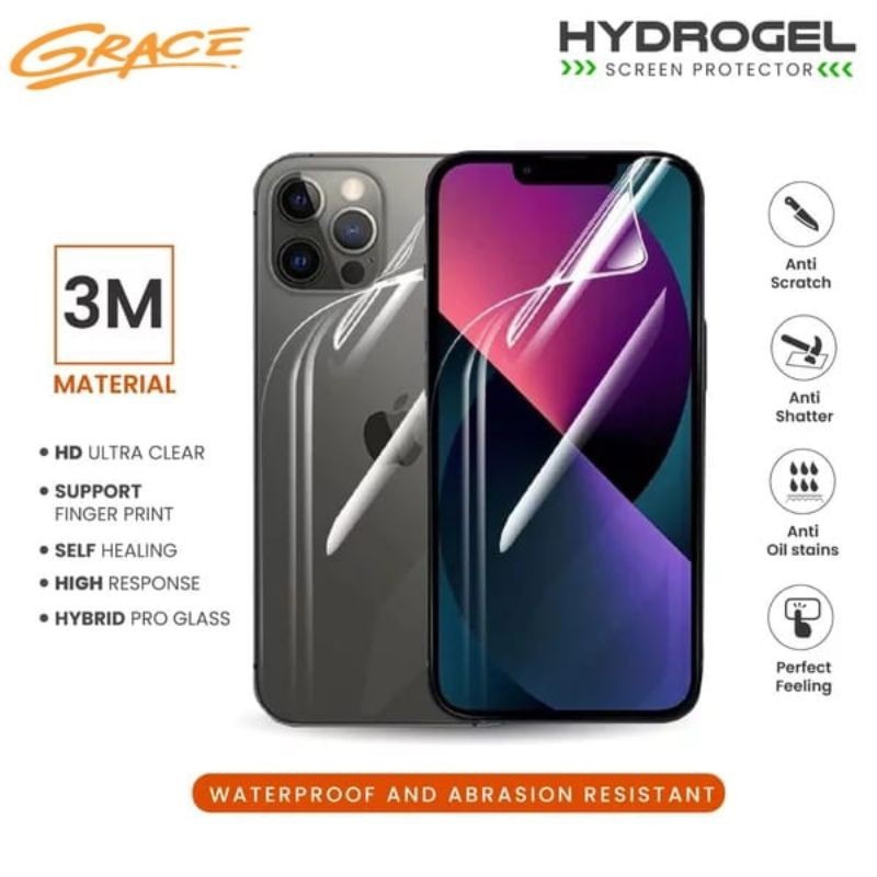 Anti Gores Hydrogel Screen Protector Sharp Aquos R7s Full Covered Pengganti Tempered Glass