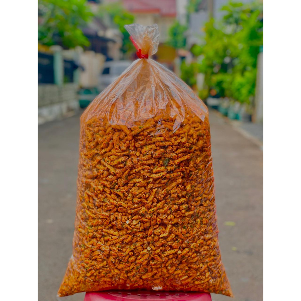 

[PAKET RESELLER] Basreng pedas daun jeruk 5KG [ PAKET USAHA] BASRENG DAUN JERUK