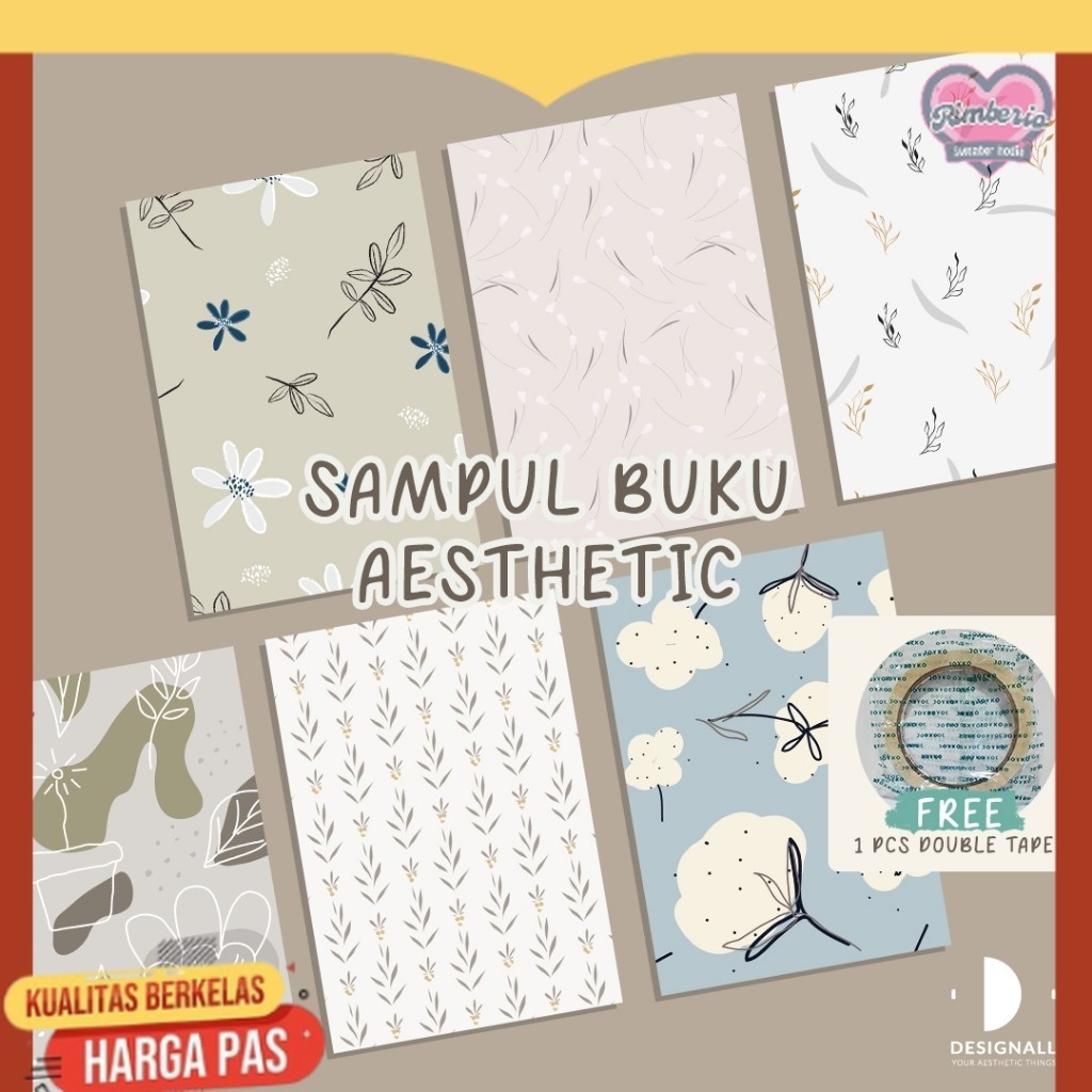 

(ISI 6 PCS) Designall Sampul Buku Aesthetic - Sampul Buku Motif - Sampul Buku Bigboss / Sidu - SY