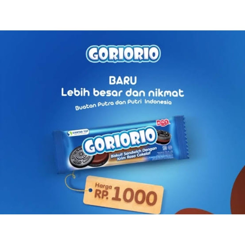 

GoRioRio Biskuit dengan krim ( kemasan lebih besar ) isi 10 pcs
