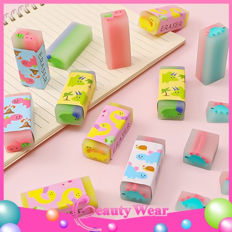 

Penghapus Pensil Motif Cartoon Little Dinosaur Eraser Learning