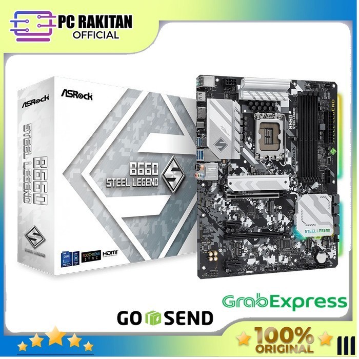 ASROCK Motherboard B660 STEEL LEGEND DDR4 (Intel LGA 1700, Gen12)