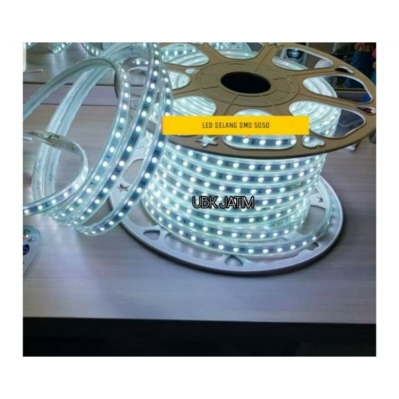 LED SMD 5050 Led Strip Roll 100 Meter 220V  - PUTIH