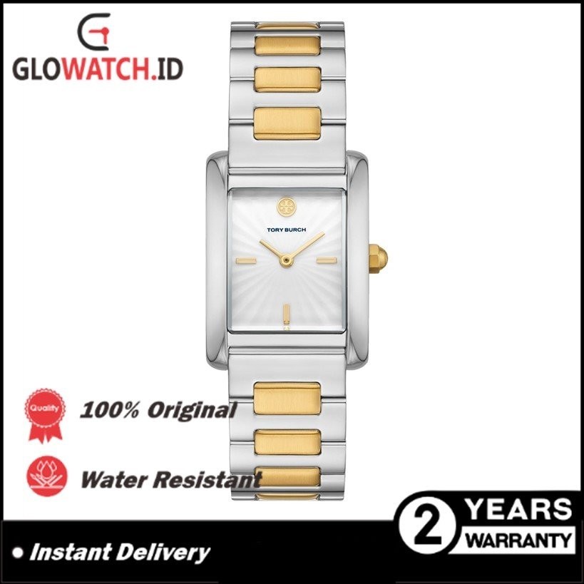 [Promo] Jam Tangan Wanita Tory Burch TBW1024 / TBW-1024 The Eleanor Two-Tone Gold Stainless Steel Br