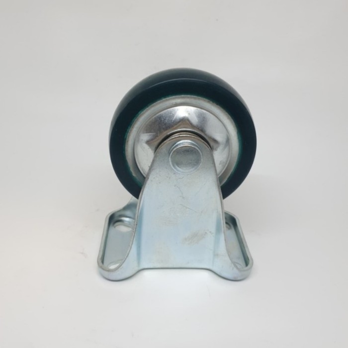 Roda PU Caster Troli Trolly Roda Pu Hijau 4 inch Mati