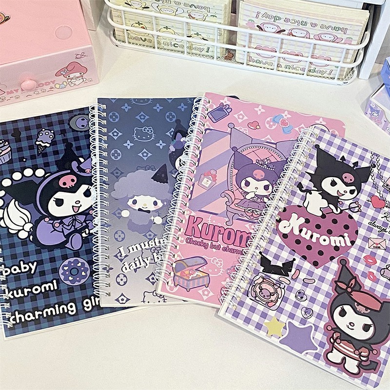

Buku Catatan Mahasiswa Kuromi Ins Style A5 Coil Book Notebook Sanrio Lucu