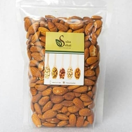 

AD RAW ALMOND ORGANIC / KACANG ALMOND KULIT UTUH -500gram