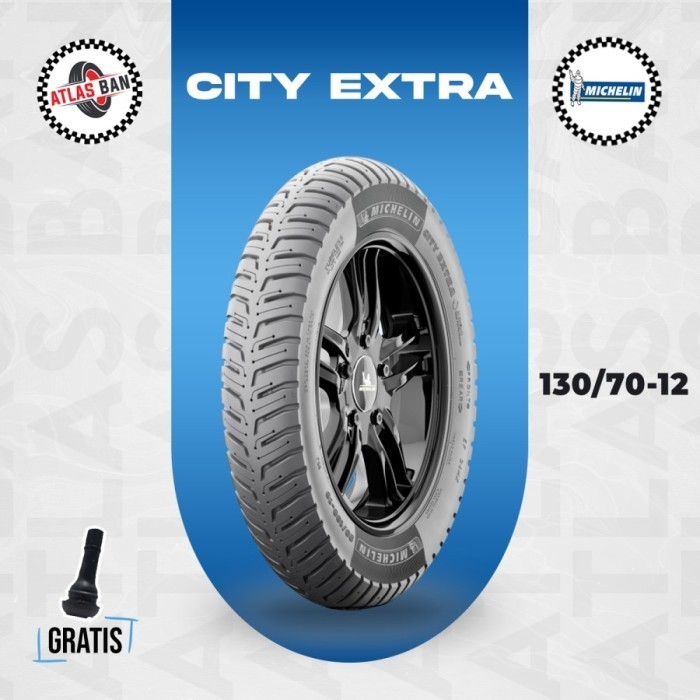 Ban Tubles Motor Vespa Matic MICHELIN CITY EXTRA 130/70 Ring 12