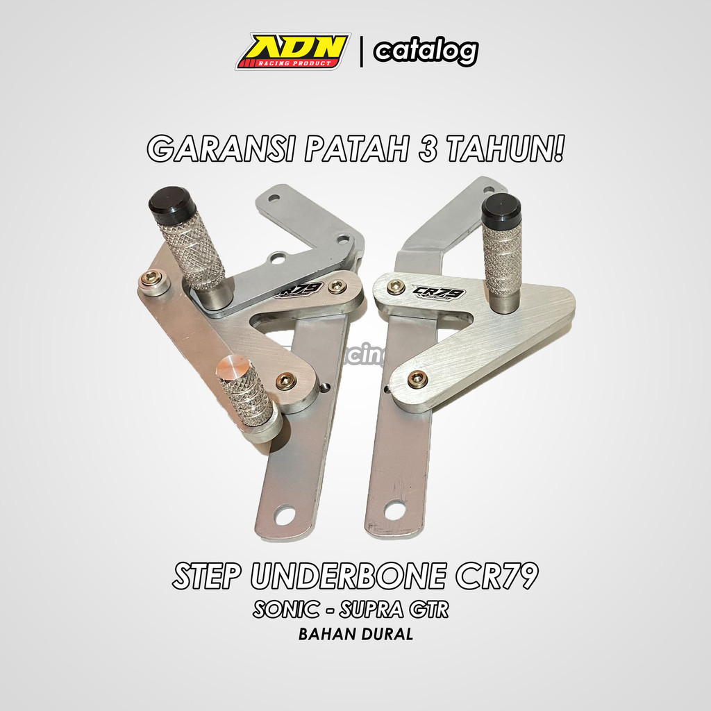 Step Underbone CR79 Honda Sonic 150 Supra GTR Duralium Anti Patah Garansi 3 Tahun UB Dural