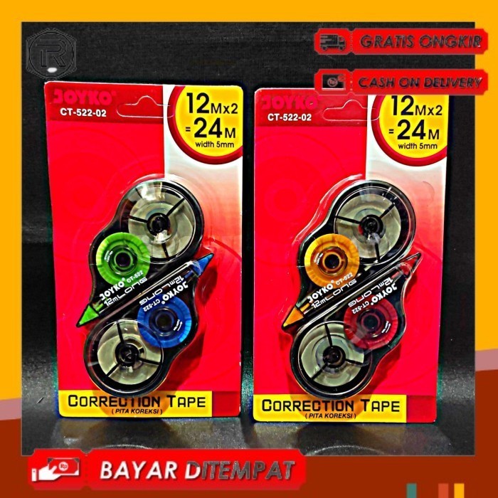 

TIPE X, TIPE X KERTAS, TIPE X PITA, CORRECTION TAPE CT-522 02 JOYKO
