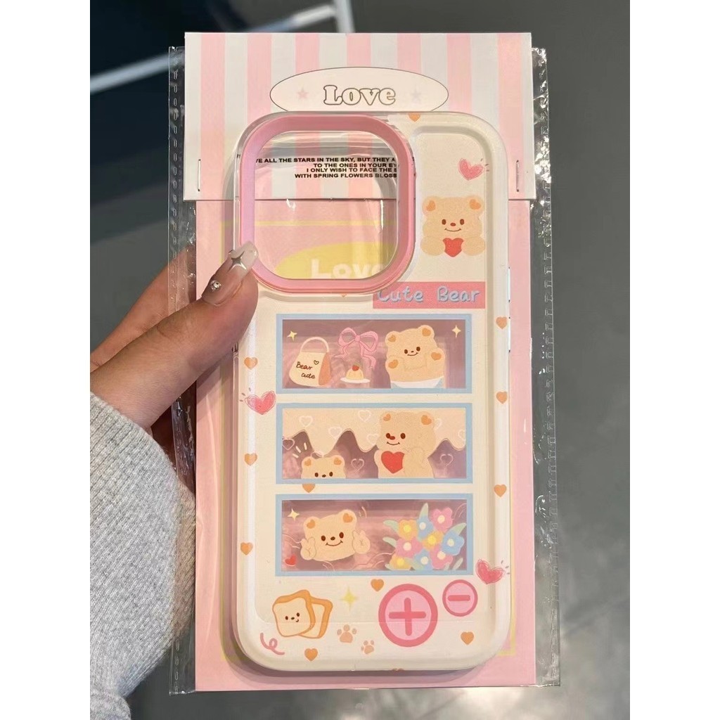 Little Bear Cafe OPPO A1k/C2 A3s A15 A16 A17 A18 A53 A54 4G A57 A58 4G A7 A74  A76 4G A78 4G A78 5G 