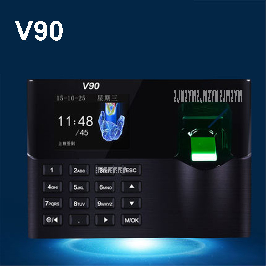 

V90 fingerprint attendance punch card machine fingerprint to work fingerprint machine sign machine punch card machine