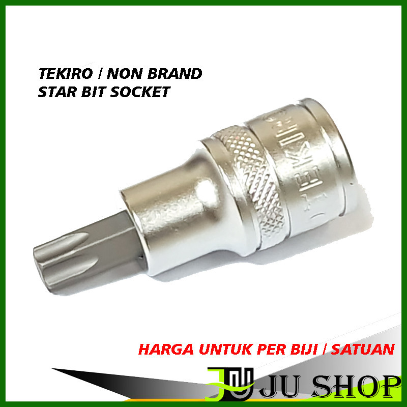 TEKIRO / VELOZ / NO BRAND star bit socket T40/T45/T50/T55 1/2inch kunci mata sock BINTANG starbit ku