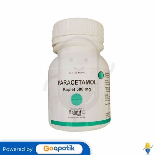 Paracetamol Balatif 500 Mg Botol 100 Kaplet