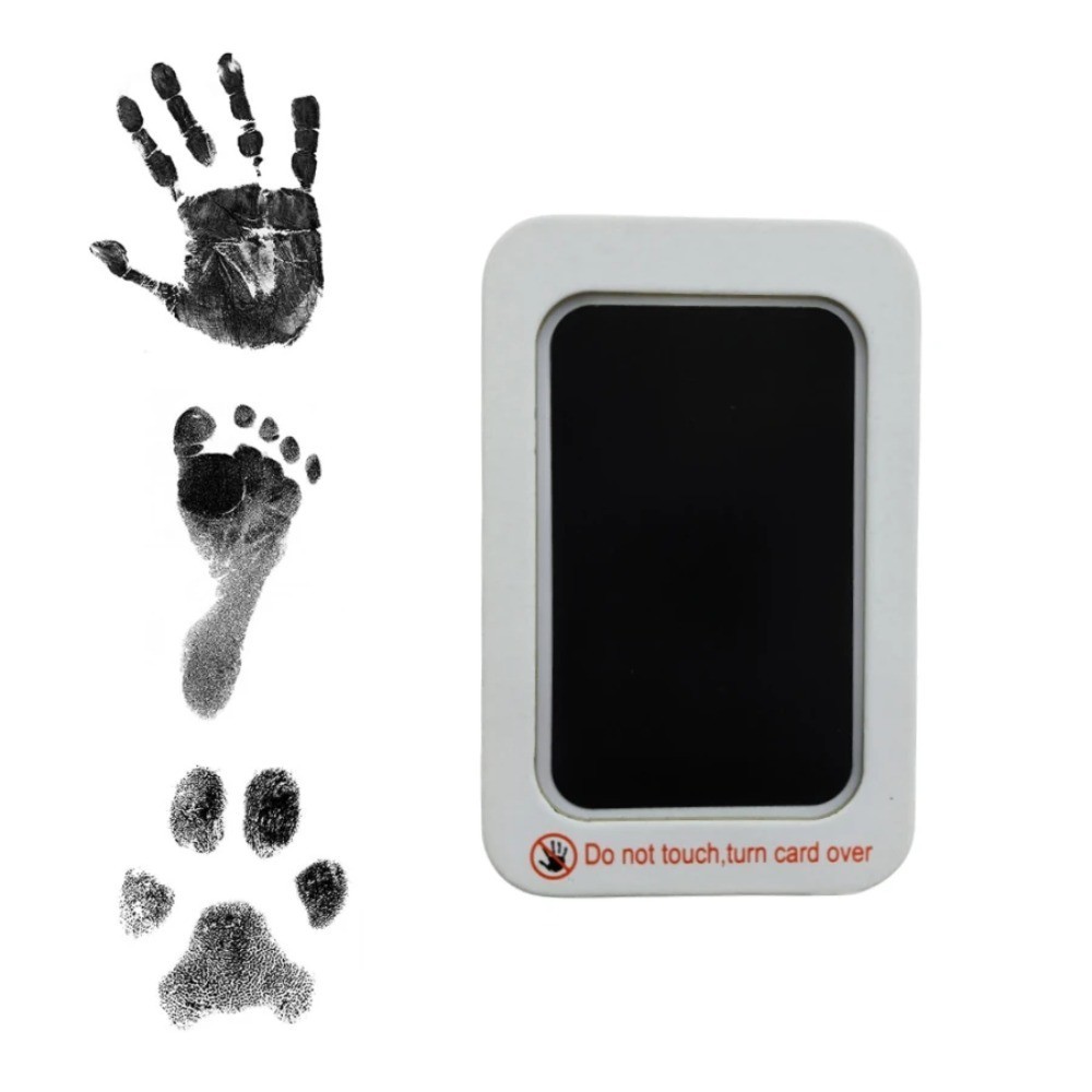 

Inkless Baby Footprint Ink Pad Newborn Shower Non-toxic Safe Pet Handprints Hand & Foot Stamp Baby Souvenirs Clean Touch Pad