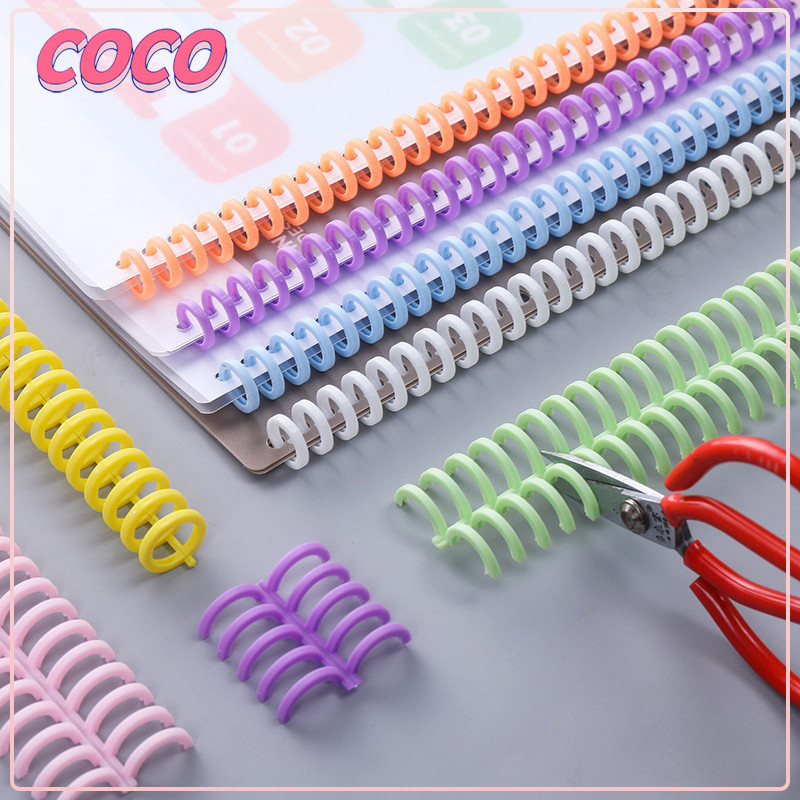 

HARU Ring Binder Permen Warna Plastik Spiral 30 Lubang Untuk Loose-leaf paper A4 B5 A5 A6 A7-coco_market