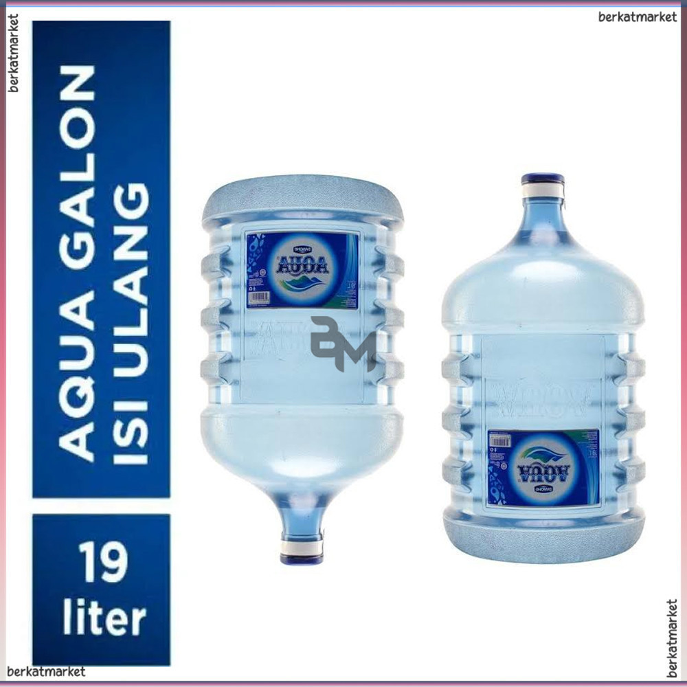 

Aqua Galon Isi 19 Liter - Air Mineral Segar dalam Galon Kosong Isi Ulang untuk Kebutuhan Harian Anda