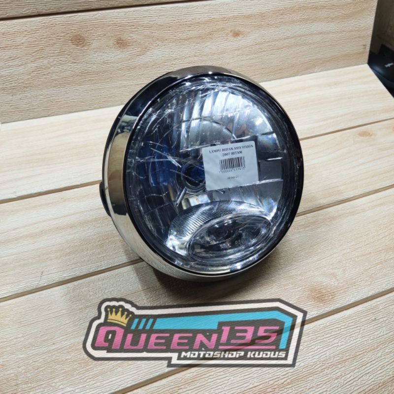 cod Reflektor lampu bulat RX KING 2008/VIXION 2007 murah aksesoris motor japstle standard custom