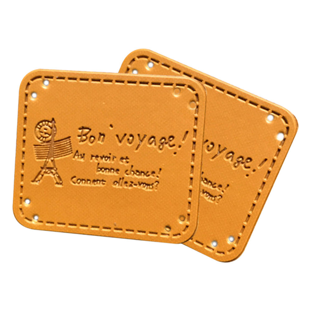 

36pcs Paris Hand Made Leather Labels For Pants Bags Jeans Label Garment Accessories Leather Tags For Handwork Custom Pu Tag