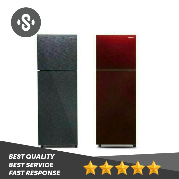 Kulkas Sharp SJ 326XG / SJ326XG Kulkas 2 Pintu 237 Liter