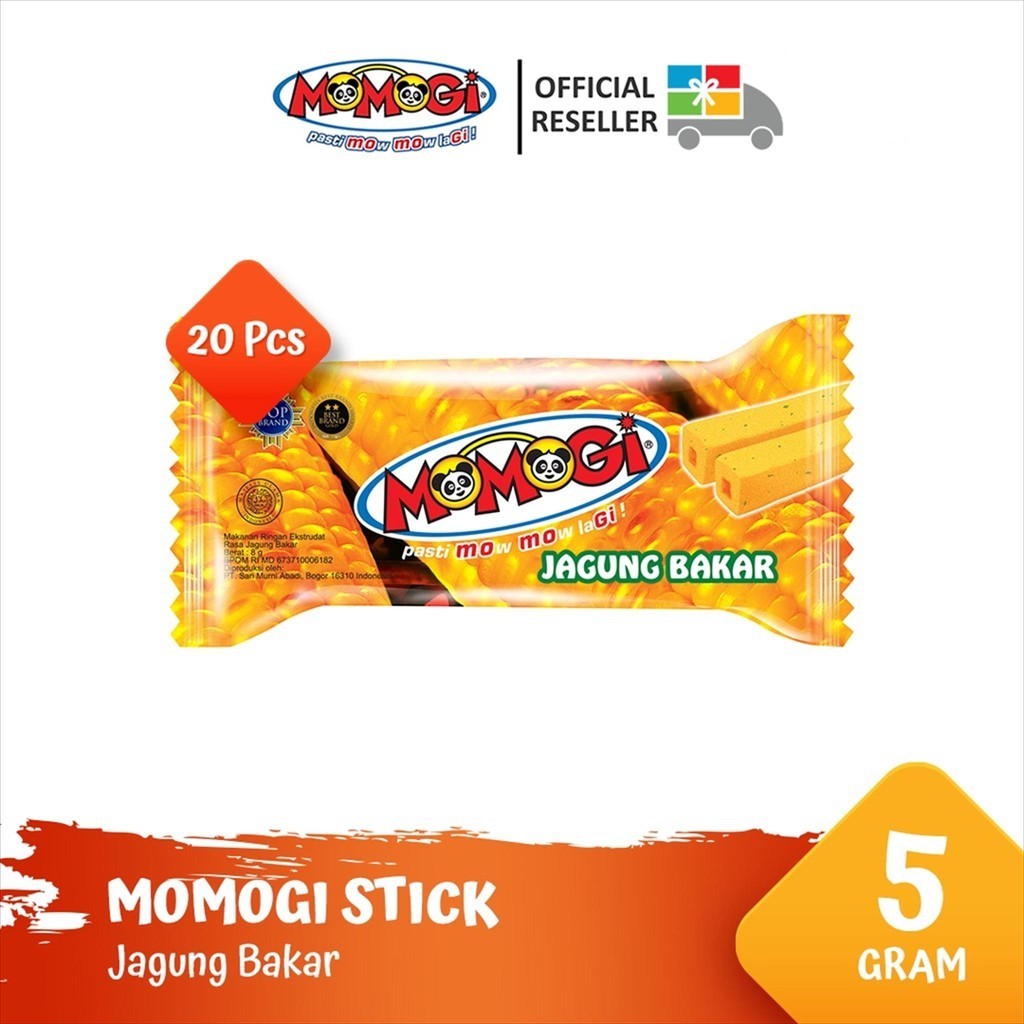 

Momogi Stick Snack Makanan Ringan 5gr - Jagung Bakar