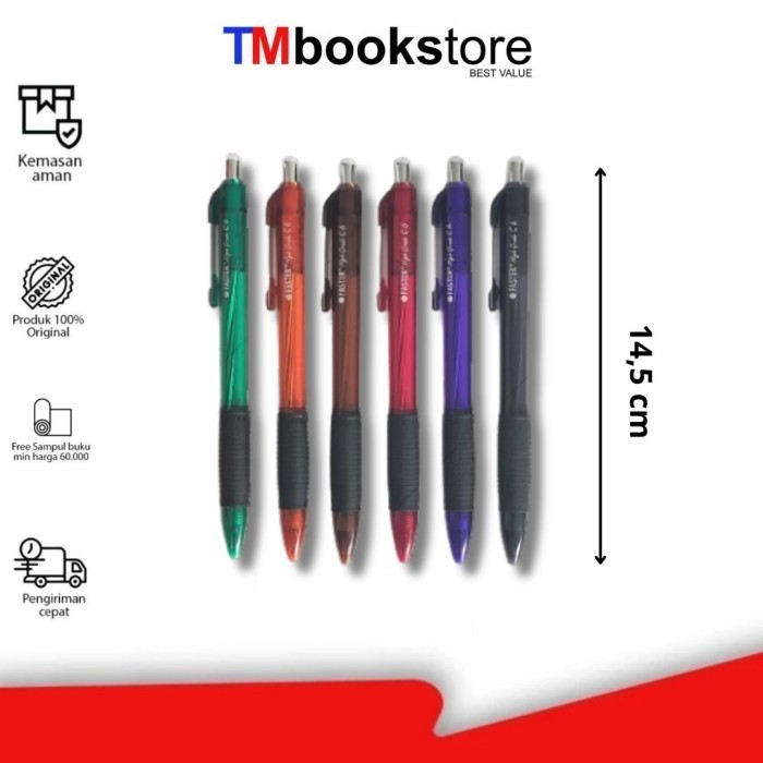 

BALLPEN C6 BLACK FASTER (PER SATUANG) TMBOOKSTORE