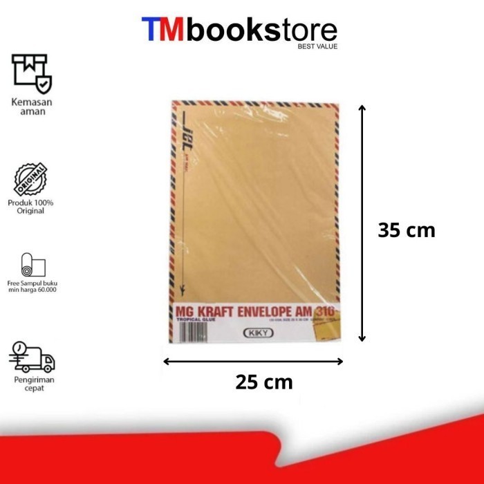

AMPLOP COKLAT TALI 310/PACK 80 A624624320 AM TMBOOKSTORE ATK