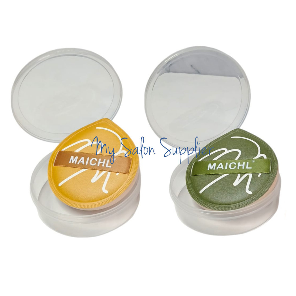 Spon Puff Air / Spon Bedak Lancip Marshmallow Besar + Tempat