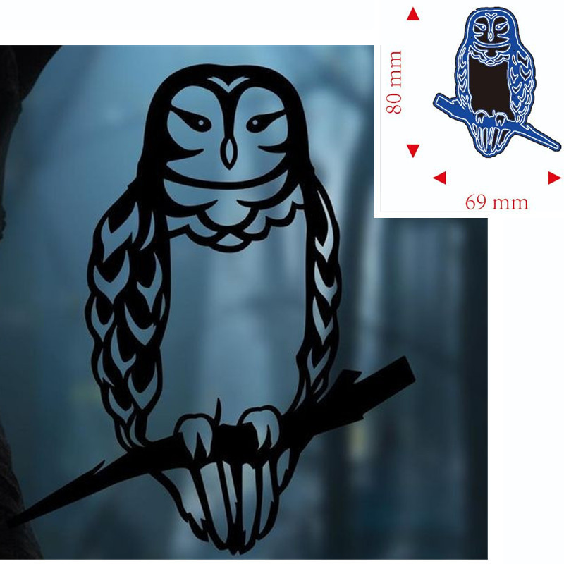 

Metal Cutting Dies animal owl Decoration Scrapbook Paper Craft Knife Mould Blade Punch Stencils