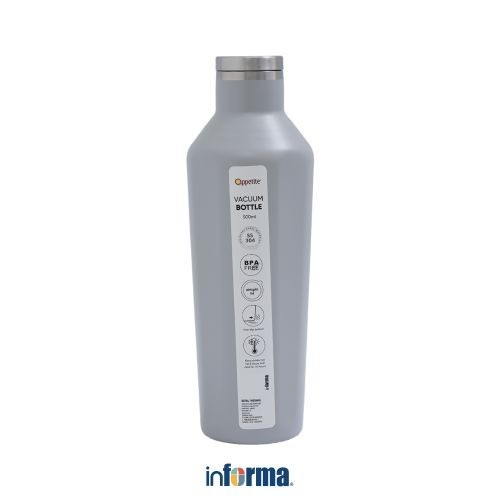 GM23J Informa Appetite 500 ml Darya Botol Vacuum Flask - Abu-Abu Tumbler Termos Minuman Tempat Air M
