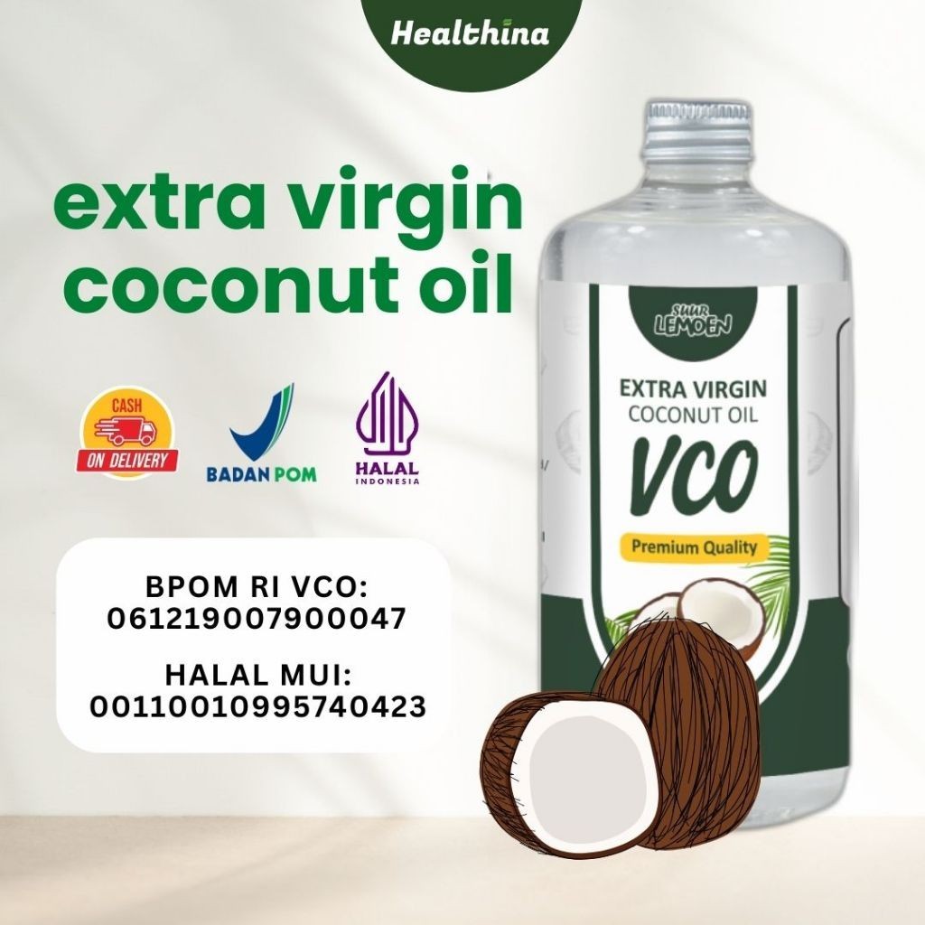 

VCO Extra virgin coconut oil minyak kelapa murni Suur lemoen VCO 500ml / suurlemon_cornera