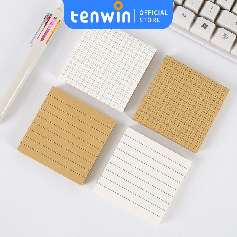 

Note Memo Bentuk Persegi Kualitas Bagus NOTES MEMO KRAFT PAPER SERIES BROWN WHITE BASIC VINTAGE KERTAS CATATAN -tenwin offical