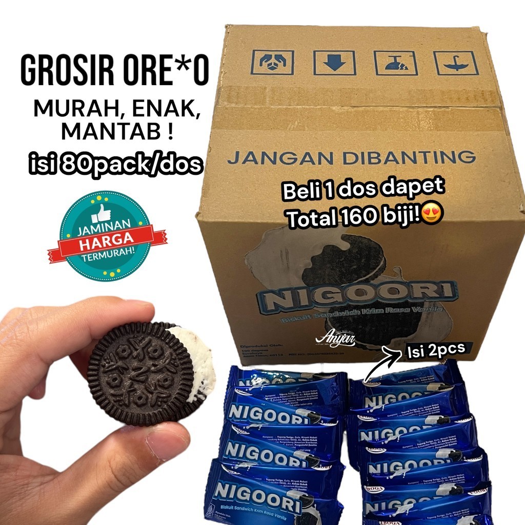 

GROSIR BISKUIT OREO NIGOORI 160 PACK
