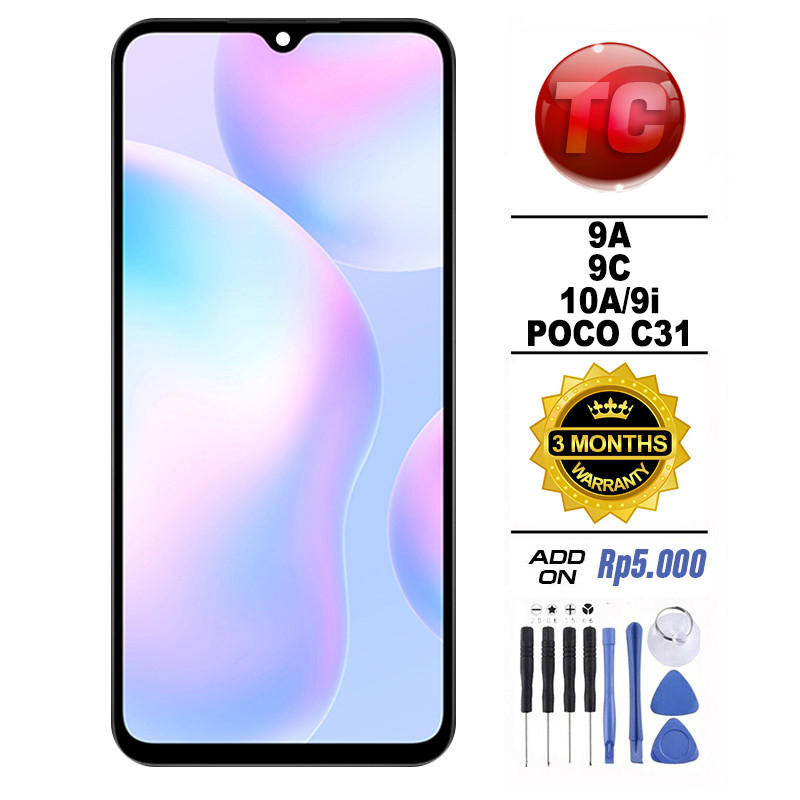 LCD Redmi 9A 9C 10A 9i / POCO C31 Original 100% LCD TOUCHSCREEN Fullset Crown Murah Ori Compatible F