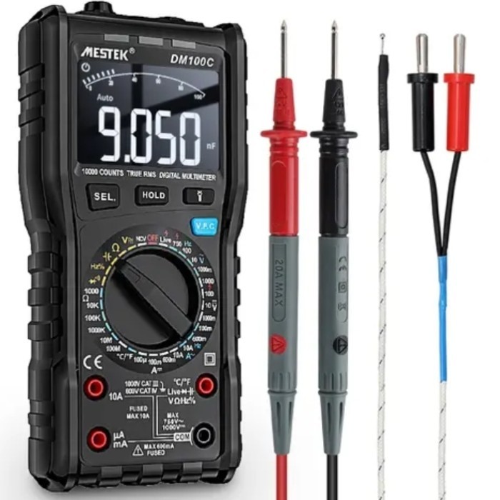 Digital Multimeter DM100C Mestek Multitester Voltage Current DM-100C