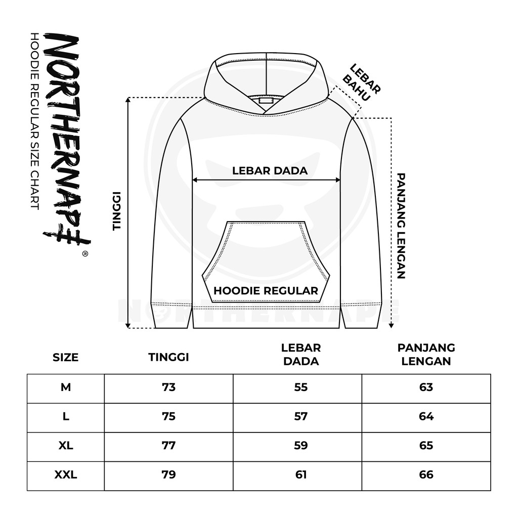 Hot Sale Northernape Hoodie The Dark Series - Misty Hoodie Pria