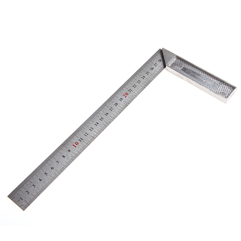 

1Pc 30cm Portable Stainless Steel Right Measuring Angle Square Ruler