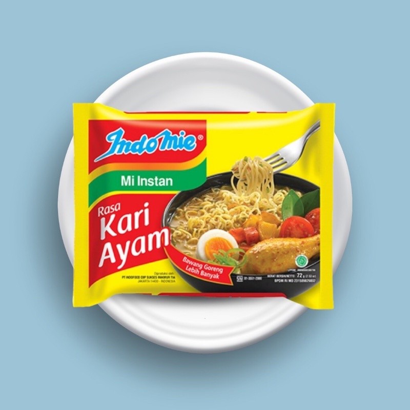 

INDOMIE KARI AYAM MIE INSTAN / MIE KARI / MIE INSTAN 5pcs
