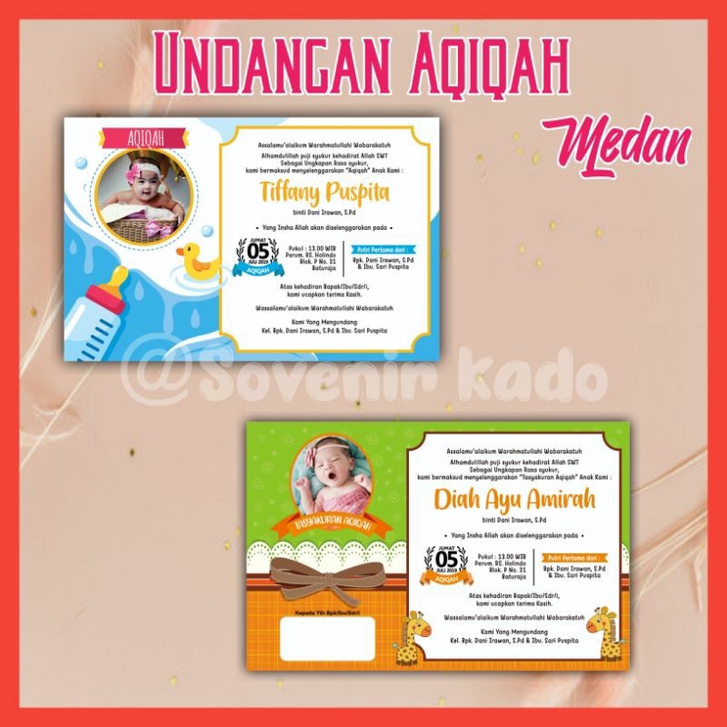 

UNDANGAN AQIQAH MEDAN #MEDAN COD