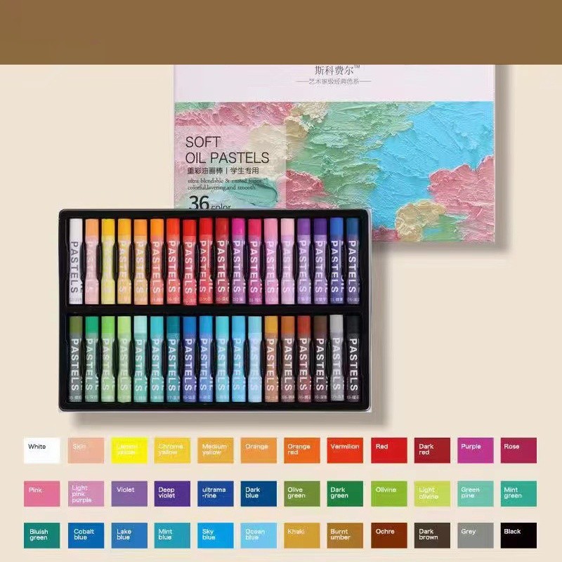 

Alat Tulis - Budaya - Pengetahuan - Inovasi.Set Crayon Mini / Krayon 12/24/36 Warna / Oil Pastel Small For Drawing Water Resistant