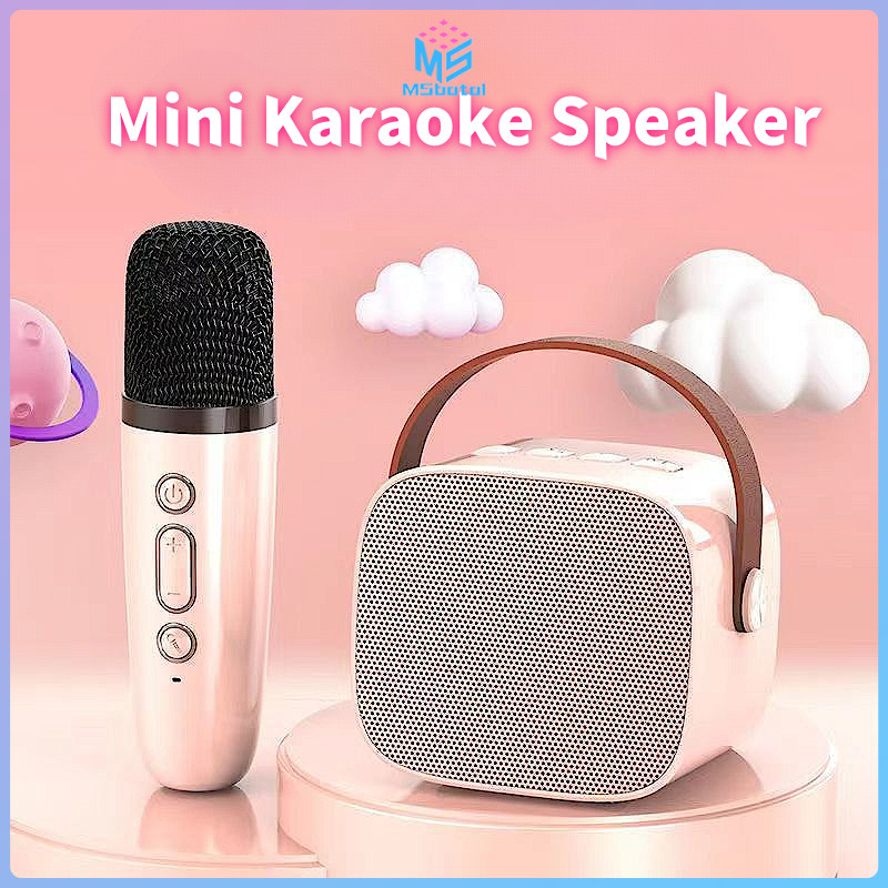 【COD】Speaker Bluetooth Karaoke 2 Set Mikrofon / Speaker Karaoke Mini / Speaker Bluetooth Karaoke / B