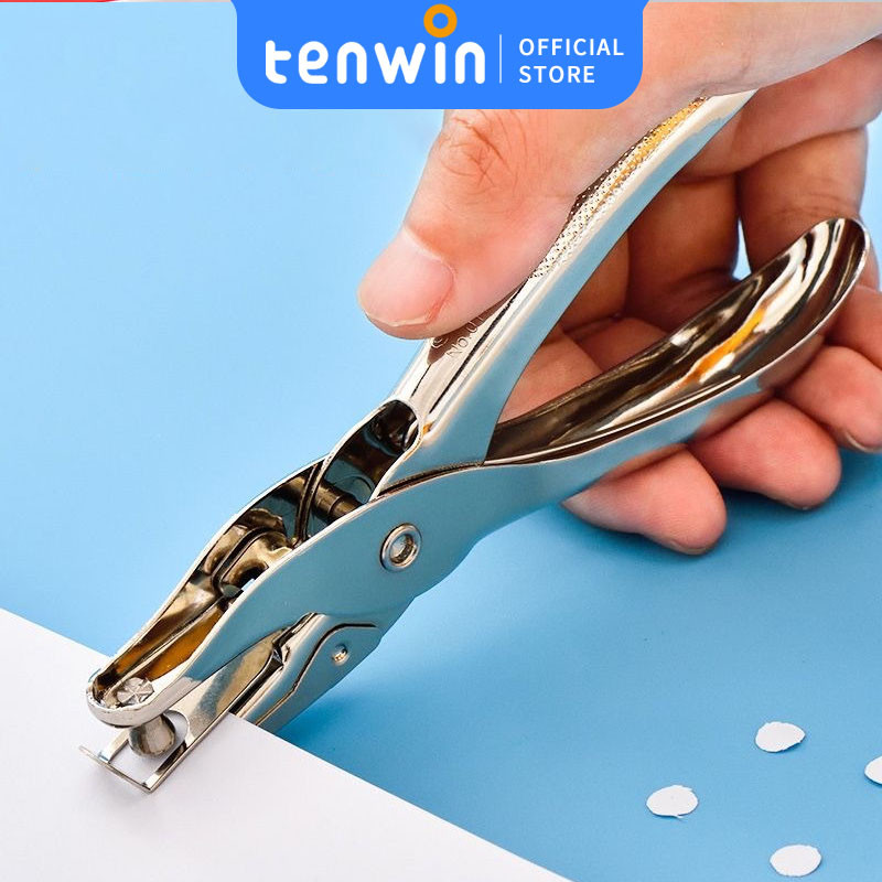 

Pembolong Kertas Satu Lubang Bahan Metal/Pembolong Kertas Model Tang/One Hole Punch-tenwin offical