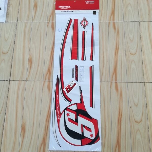 stripe grafik graphic sticker striping body bodi kiri original ori honda scoopy scopy fi sporty tahu