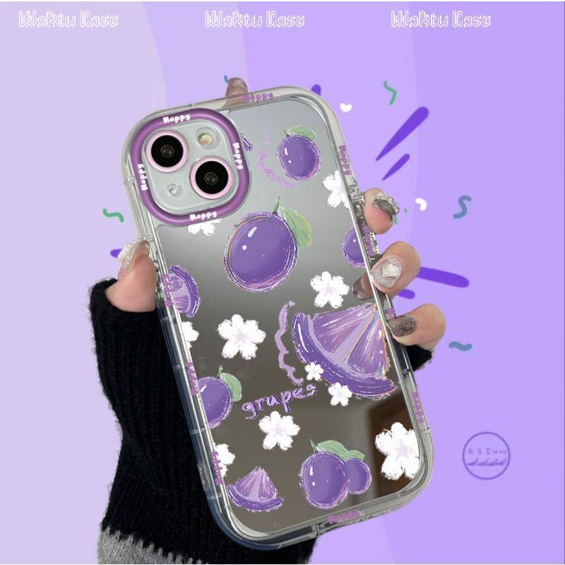 Casing Hard Case XiaoMi Note11Pro RedMi 9C 11 12 13C Mirror Case iPhone OPPO VIVO Fashion Cute Case