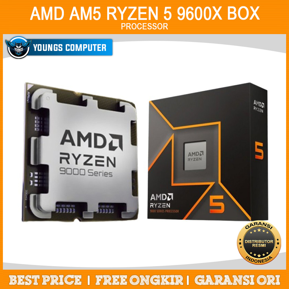 AMD AM5 Ryzen 5 9600X Box | 3.9GHz upto 5.4GHz 6C 12T AM5 PROCESSOR