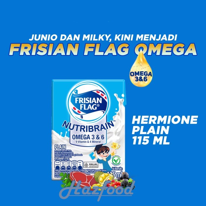 

Susu Frisian Flag Nutribrain Plain | Susu Uht Plain 115 Ml x 36 Pcs - 1 karton